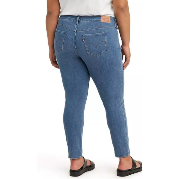 Levi's Plus Blue Distressed Skinny Jeans 18W - Women's Denim - Picture 3 of 4